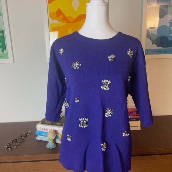 ELOQUII rhinestone embellished top size 14/16 - Picture 5 of 6